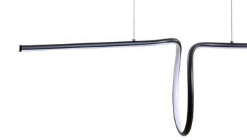 Ali 34.5" Dimmable Adjustable Integrated LED Metal Linear Pendant - JONATHAN Y